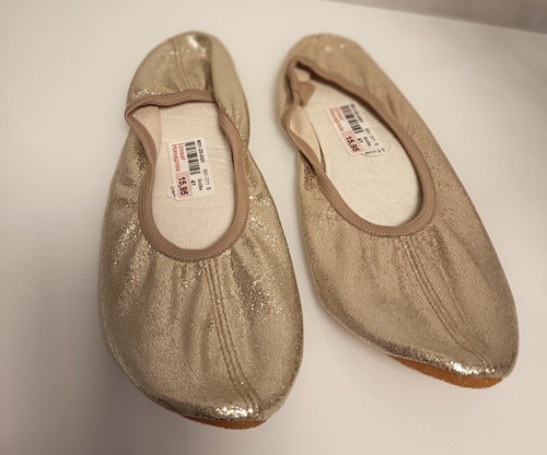 Gymnastikschuhe gold metallic - gymnastikschuhe,