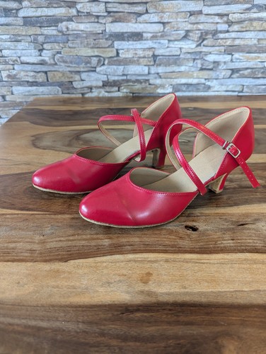 Tanzschuhe damen rot sohle - rot,